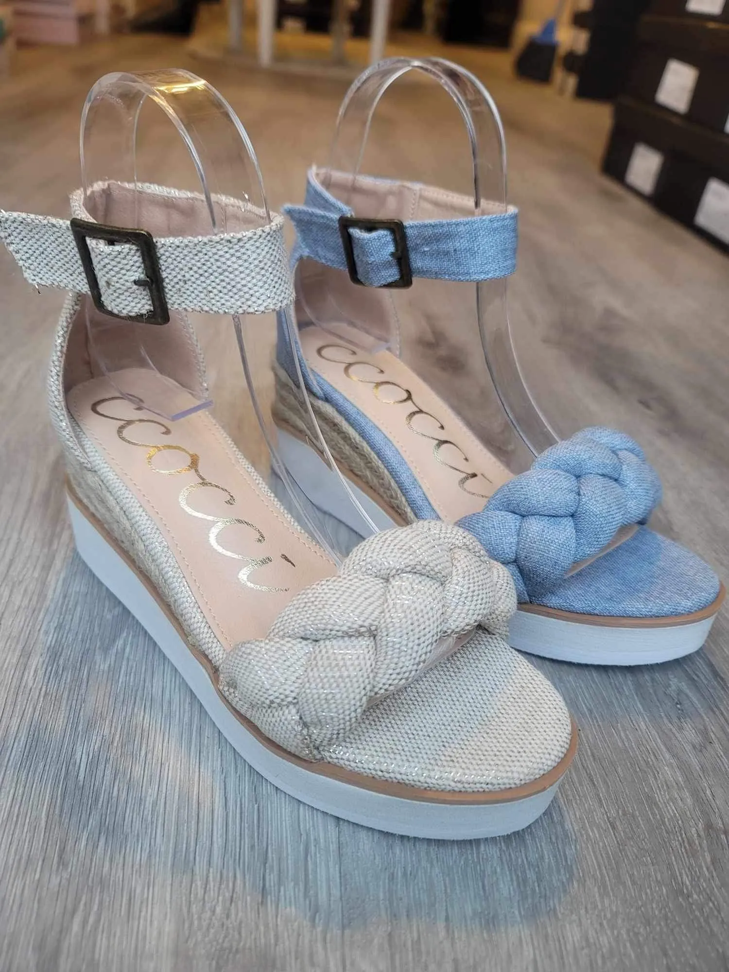 Paloma Wedge - DENIM