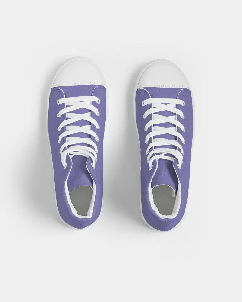 Pastel Blue Men's High-top Canvas Sneakers | Men's | Bright Pastel Blue | C60M60Y0K0