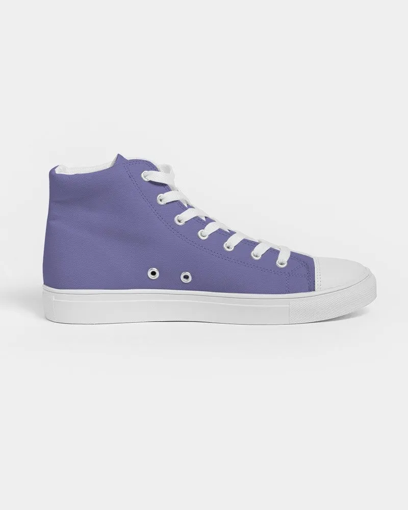 Pastel Blue Men's High-top Canvas Sneakers | Men's | Bright Pastel Blue | C60M60Y0K0