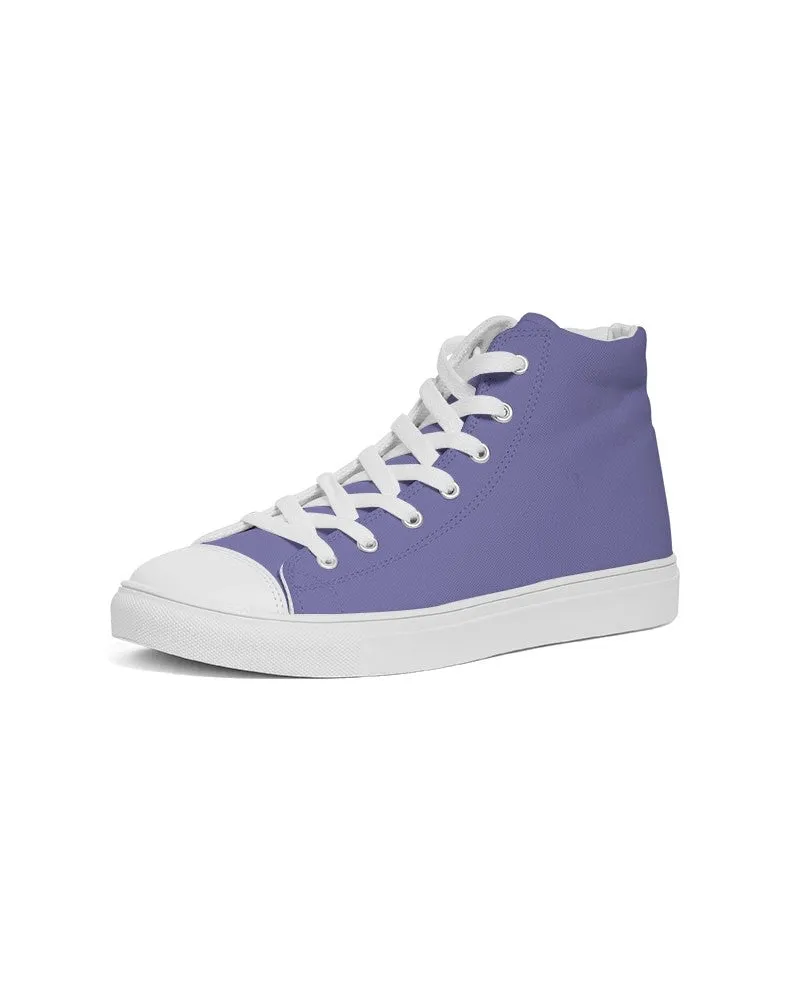 Pastel Blue Men's High-top Canvas Sneakers | Men's | Bright Pastel Blue | C60M60Y0K0