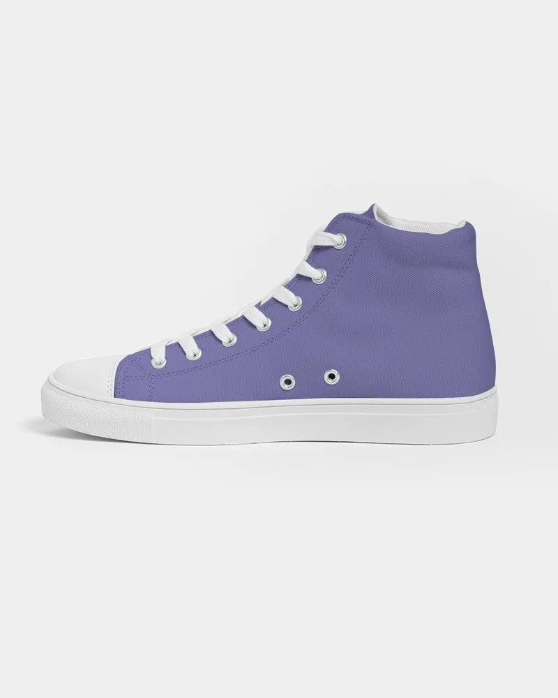 Pastel Blue Men's High-top Canvas Sneakers | Men's | Bright Pastel Blue | C60M60Y0K0