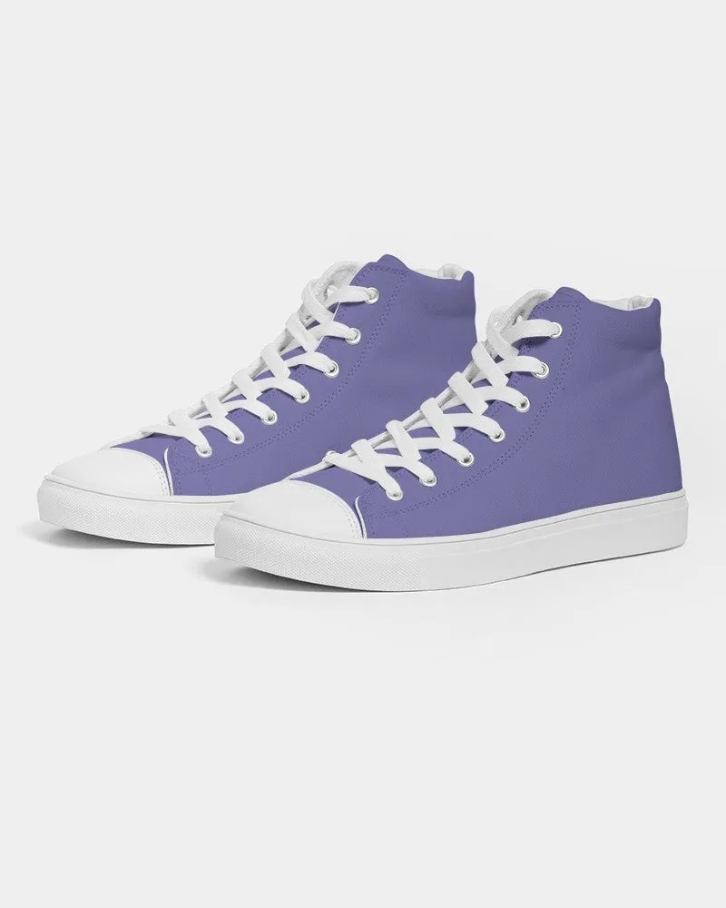 Pastel Blue Men's High-top Canvas Sneakers | Men's | Bright Pastel Blue | C60M60Y0K0