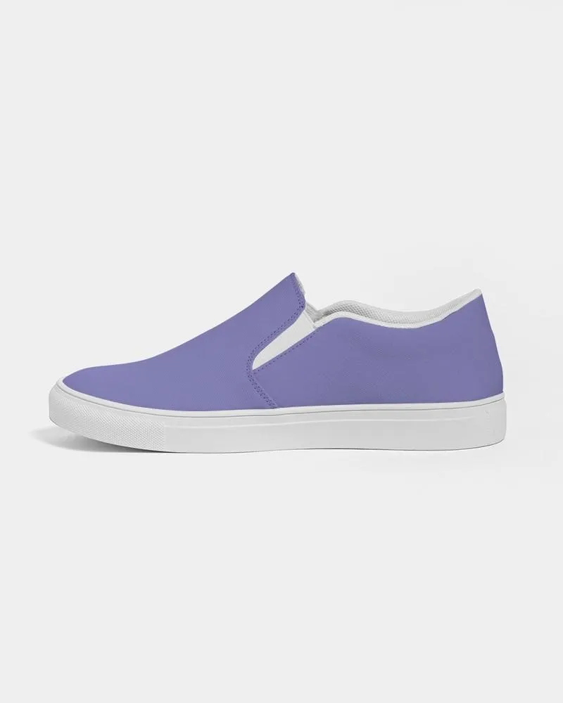 Pastel Blue Slip-On Canvas Sneakers | Women's | Bright Pastel Blue | C60M60Y0K0