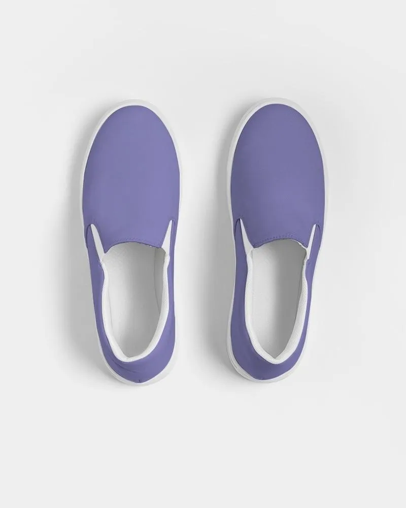 Pastel Blue Slip-On Canvas Sneakers | Women's | Bright Pastel Blue | C60M60Y0K0