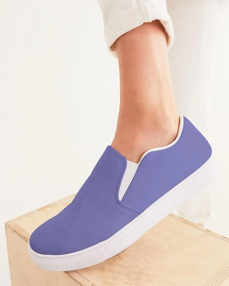 Pastel Blue Slip-On Canvas Sneakers | Women's | Bright Pastel Blue | C60M60Y0K0