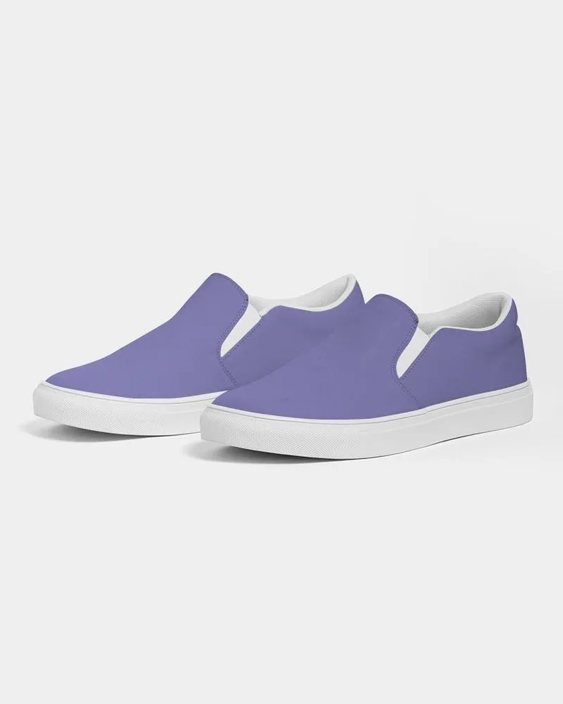 Pastel Blue Slip-On Canvas Sneakers | Women's | Bright Pastel Blue | C60M60Y0K0