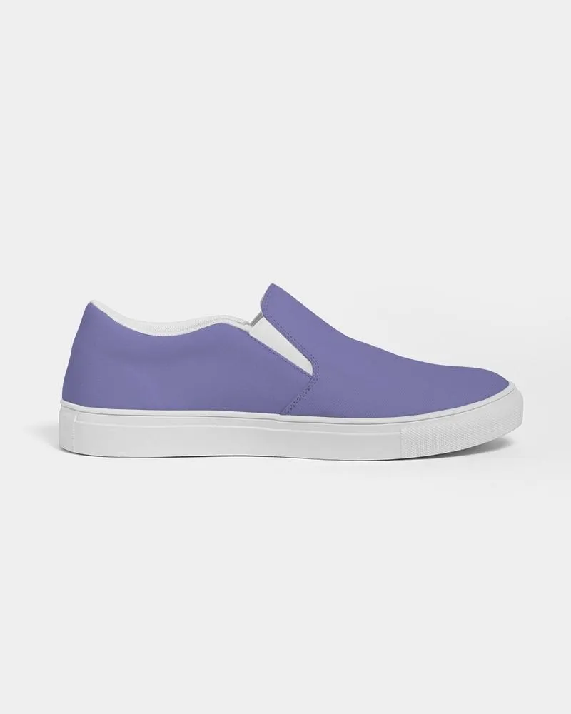 Pastel Blue Slip-On Canvas Sneakers | Women's | Bright Pastel Blue | C60M60Y0K0