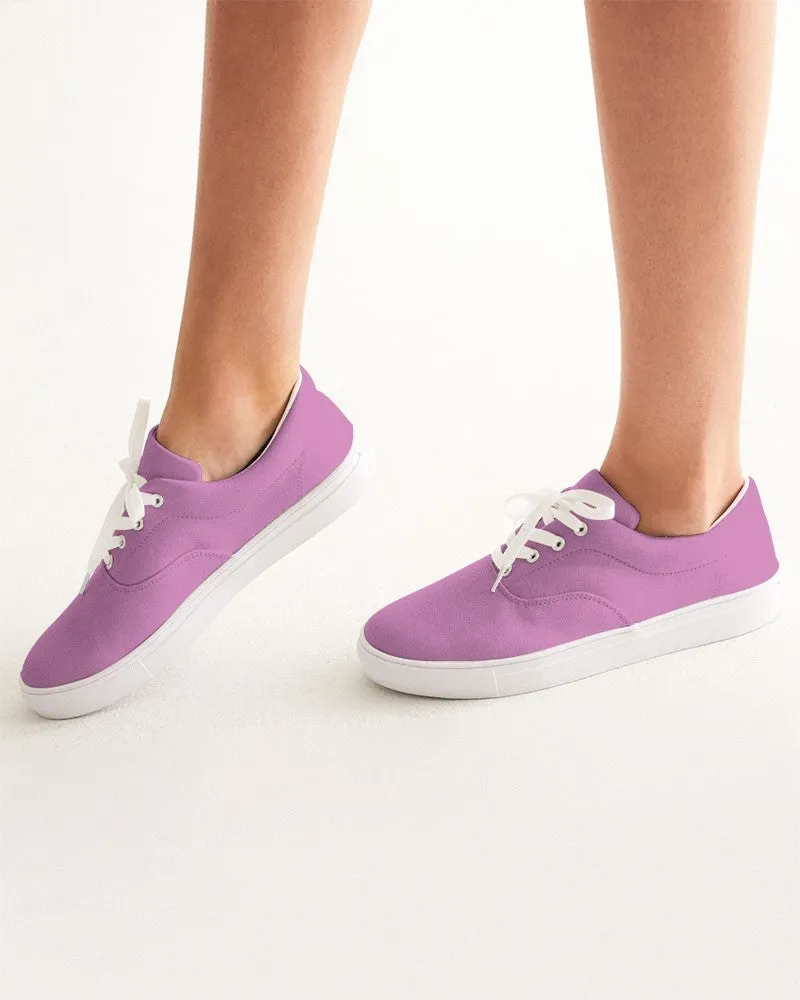 Pastel Magenta Purple Women's Canvas Sneakers | Women's | Bright Pastel Magenta Purple | C15M60Y0K0