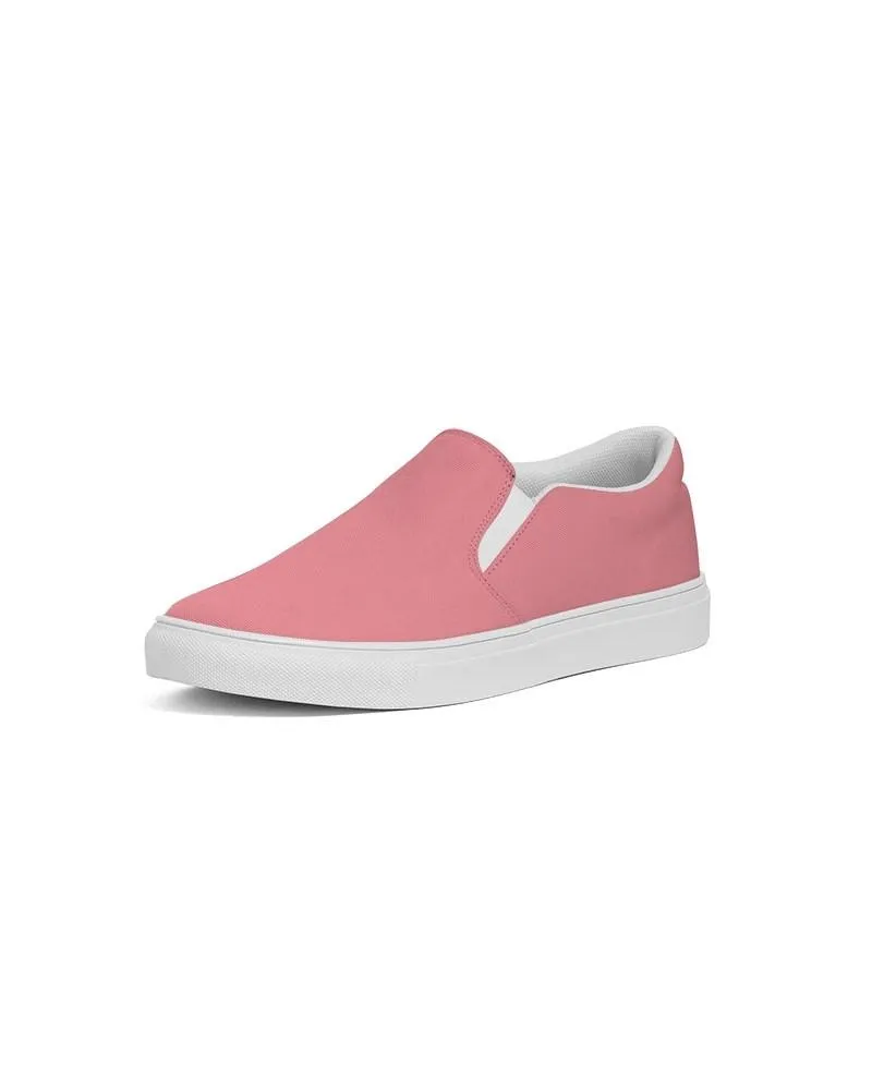 Pastel Pink Slip-On Canvas Sneakers | Women's | Bright Pastel Pink | C0M60Y30K0