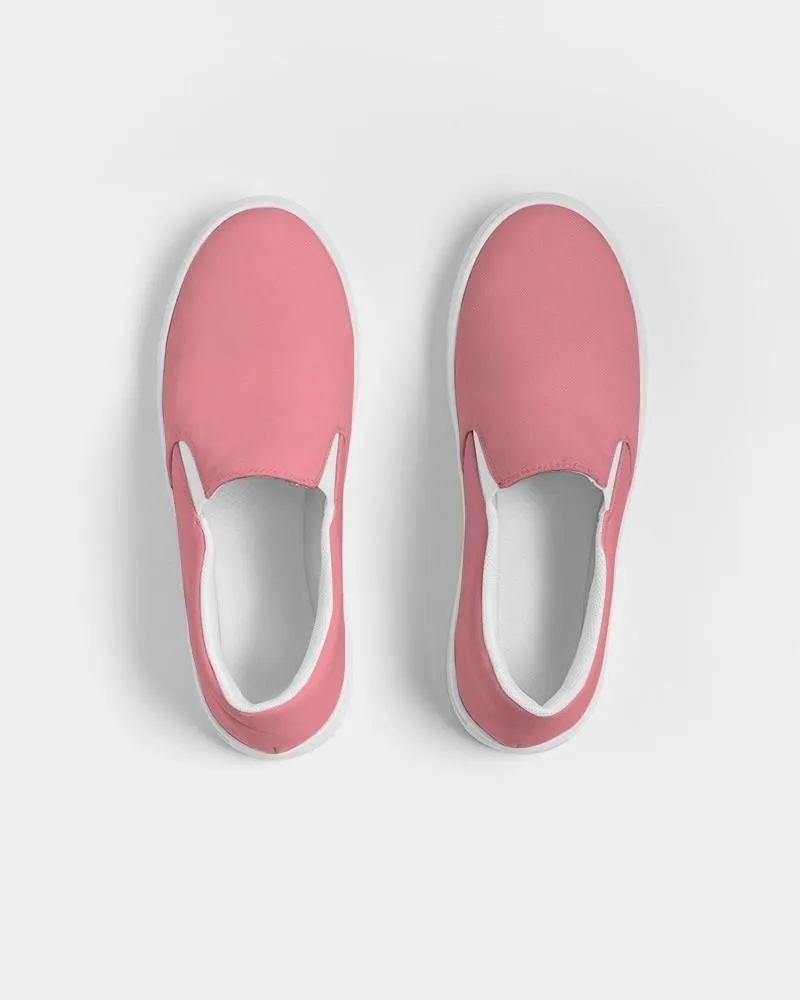 Pastel Pink Slip-On Canvas Sneakers | Women's | Bright Pastel Pink | C0M60Y30K0