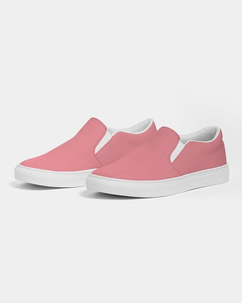 Pastel Pink Slip-On Canvas Sneakers | Women's | Bright Pastel Pink | C0M60Y30K0