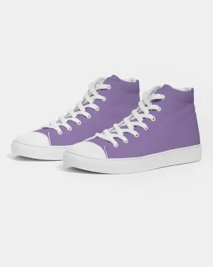 Pastel Violet Women's High-top Canvas Sneakers | Women's | Bright Pastel Violet | C45M60Y0K0