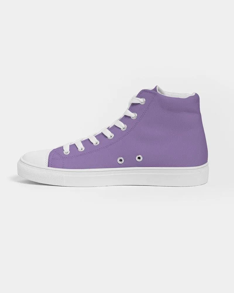 Pastel Violet Women's High-top Canvas Sneakers | Women's | Bright Pastel Violet | C45M60Y0K0