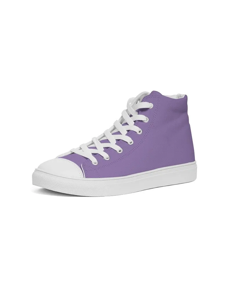 Pastel Violet Women's High-top Canvas Sneakers | Women's | Bright Pastel Violet | C45M60Y0K0