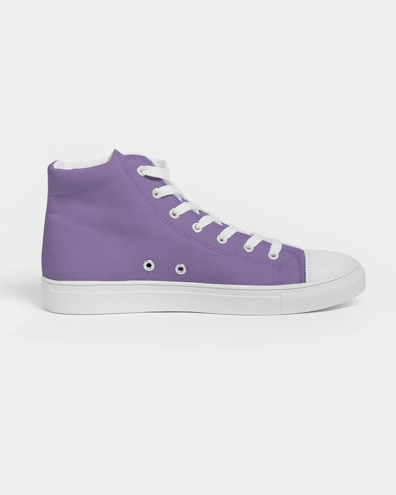 Pastel Violet Women's High-top Canvas Sneakers | Women's | Bright Pastel Violet | C45M60Y0K0