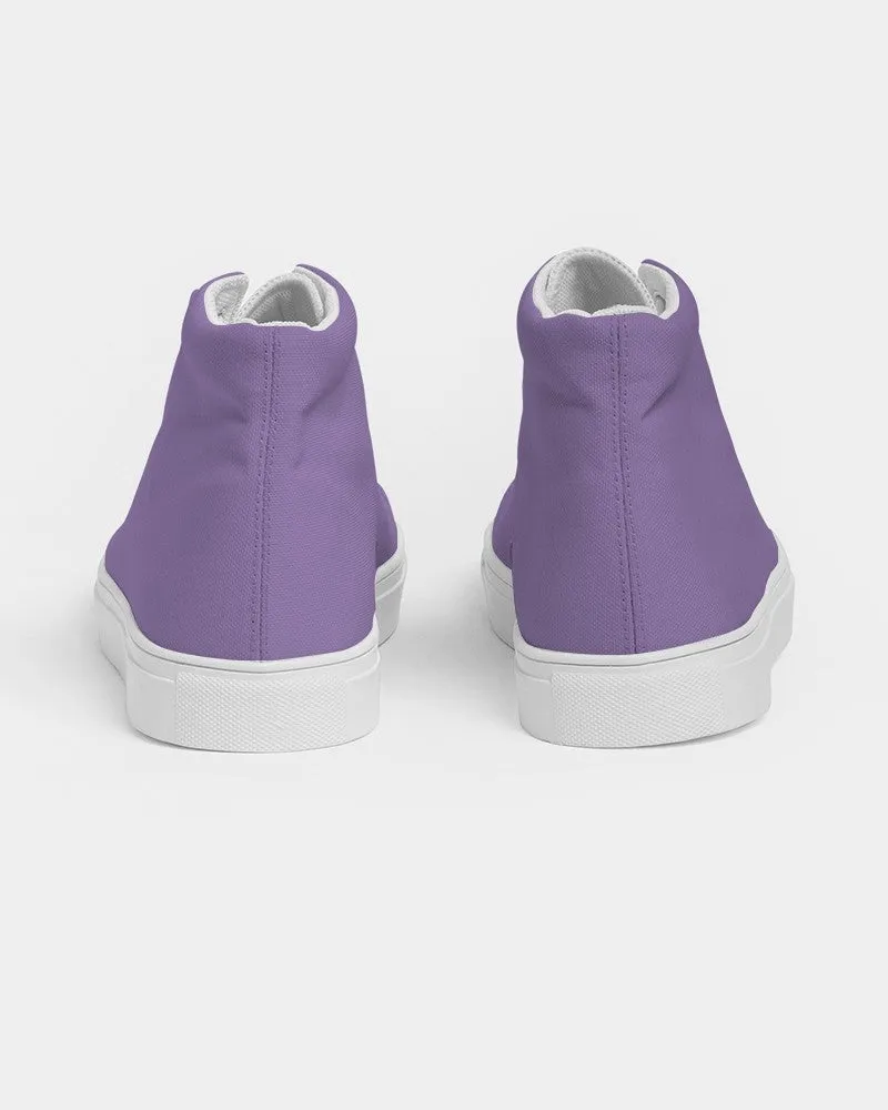 Pastel Violet Women's High-top Canvas Sneakers | Women's | Bright Pastel Violet | C45M60Y0K0