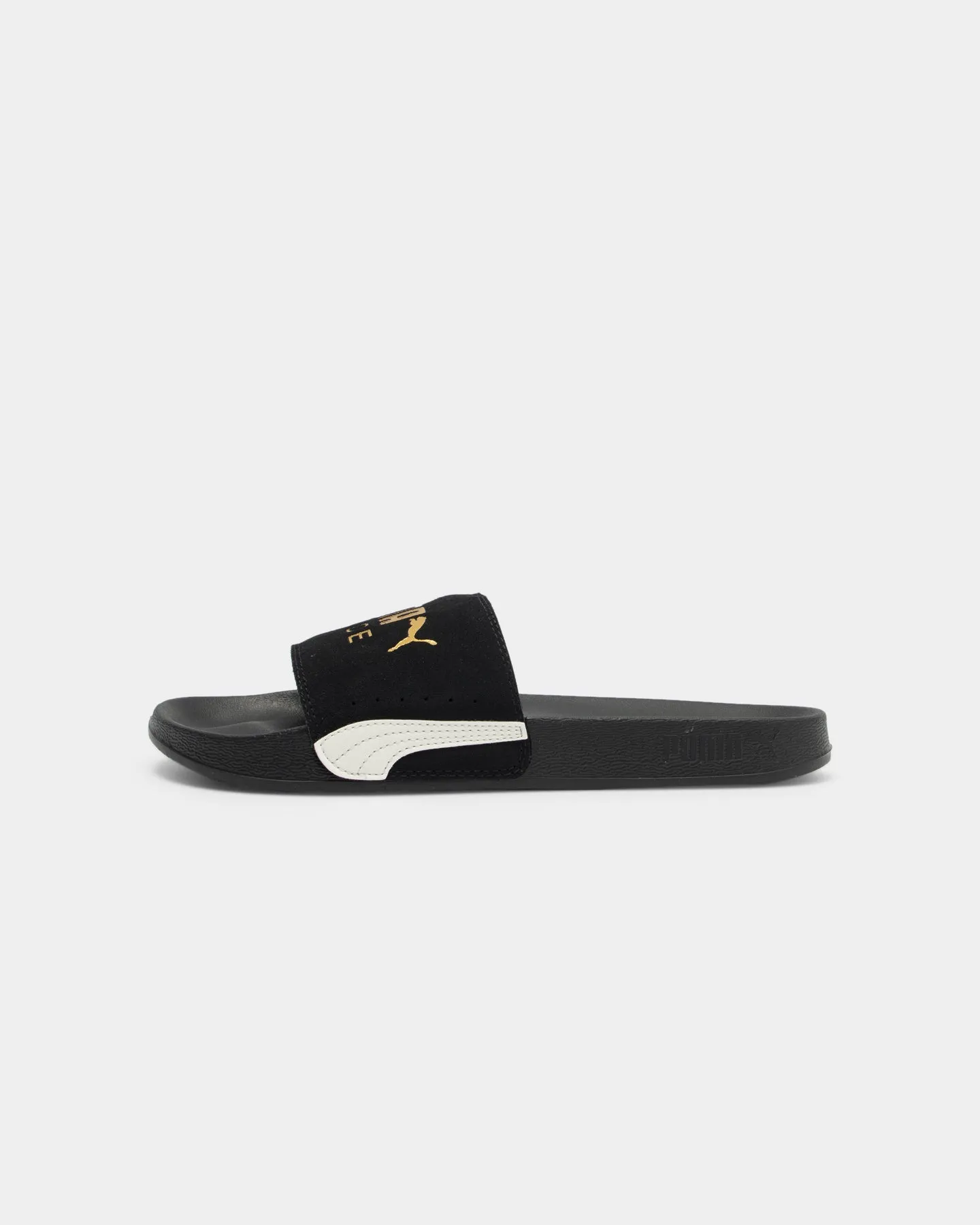 Puma Leadcat FTR Suede Classic Slide Black Suede