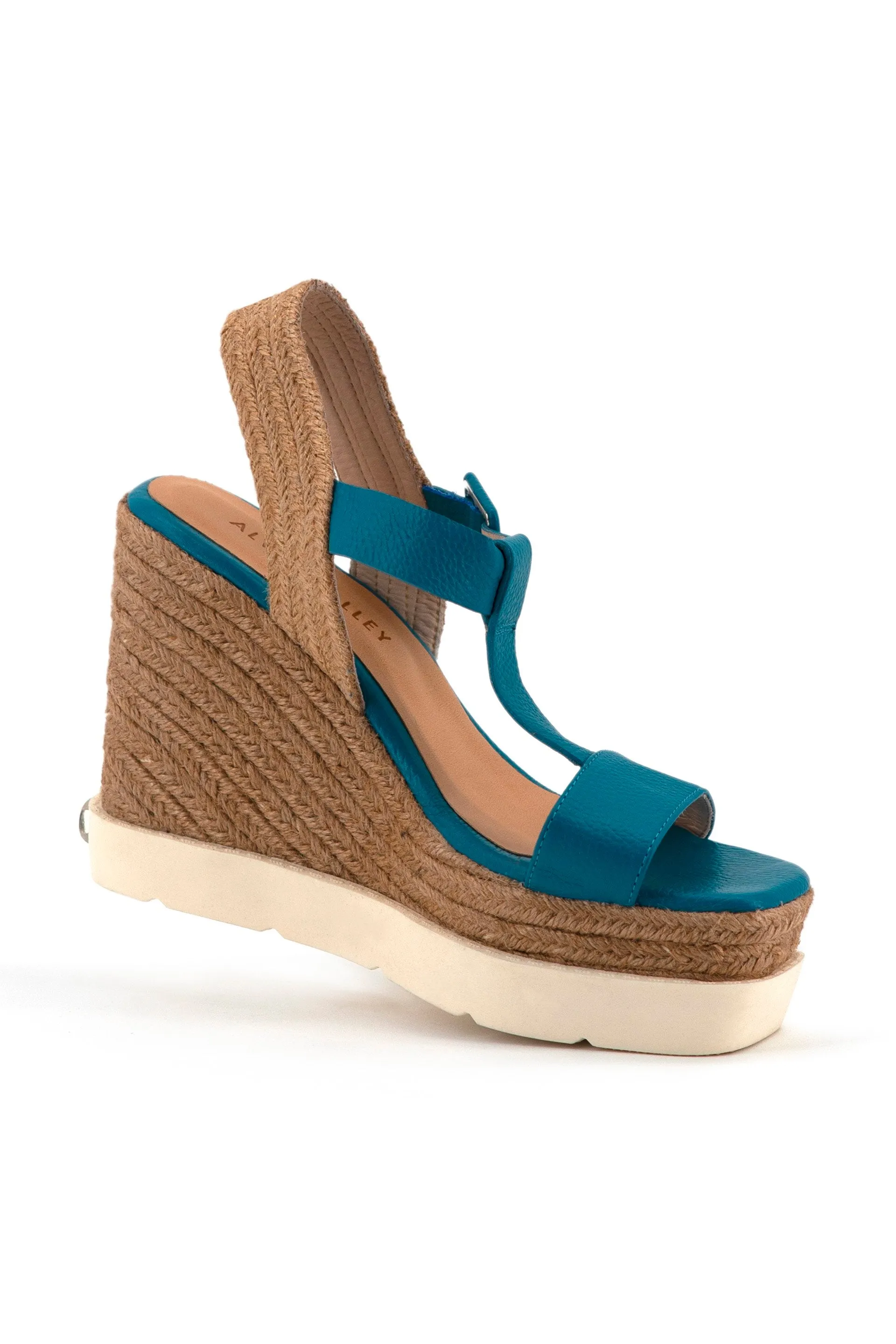 "Betty" Espadrille Sandal in Leather