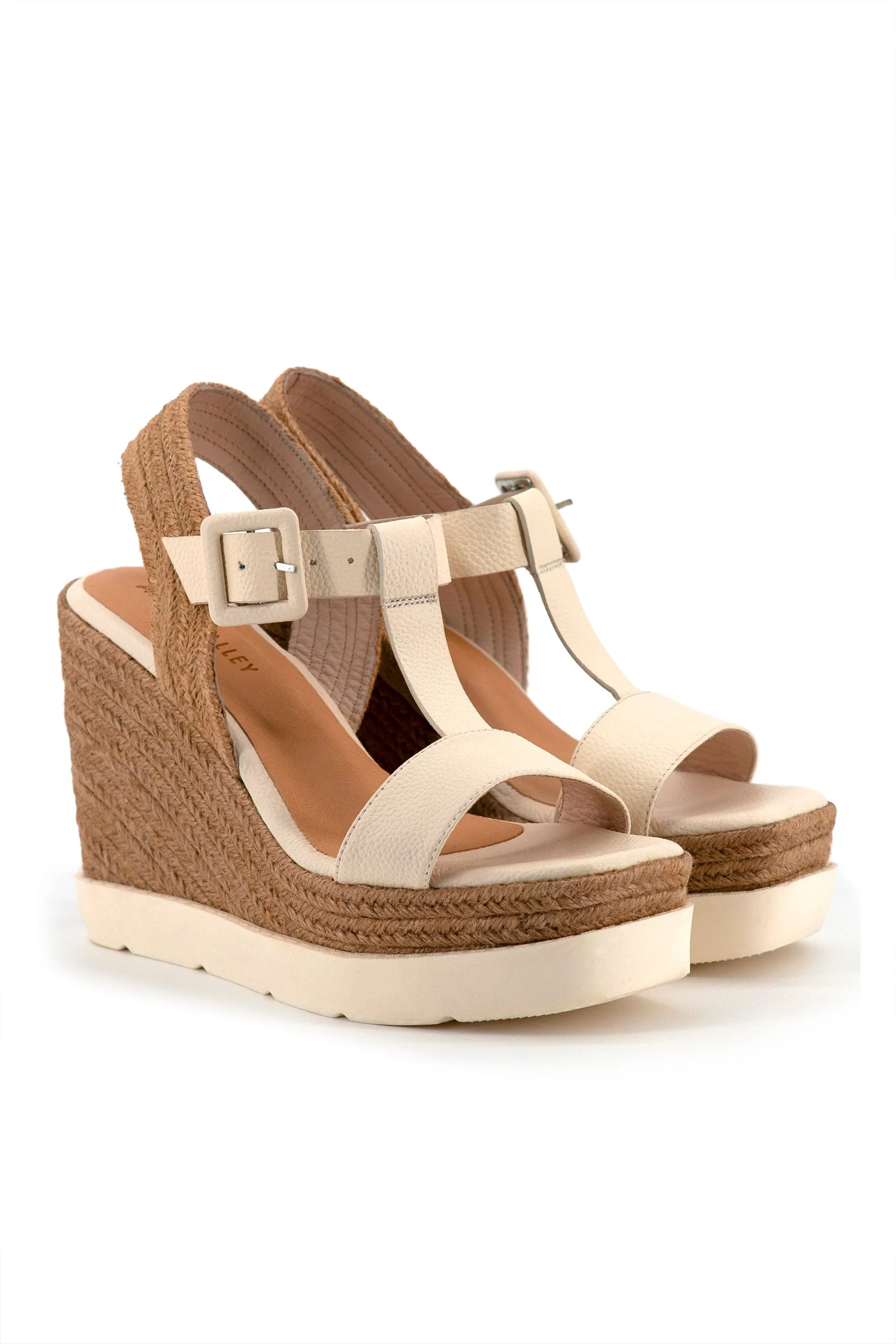 "Betty" Espadrille Sandal in Leather