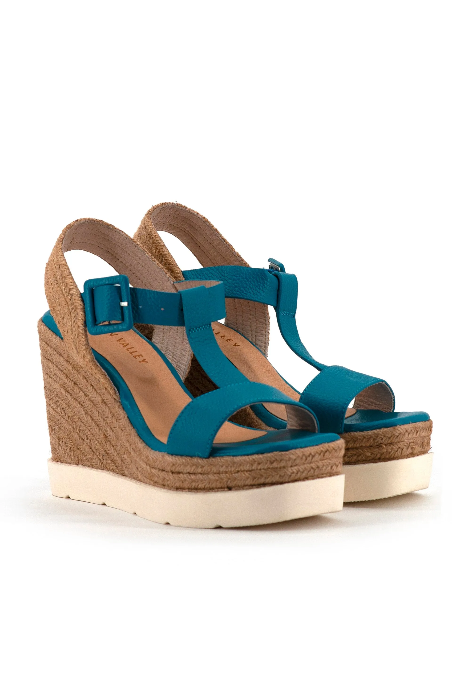 "Betty" Espadrille Sandal in Leather