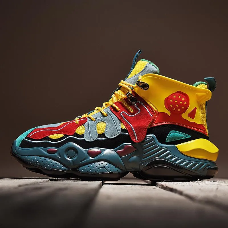 RENEGADE 'War Zone' X9X Sneakers - Yellow/Red/Green