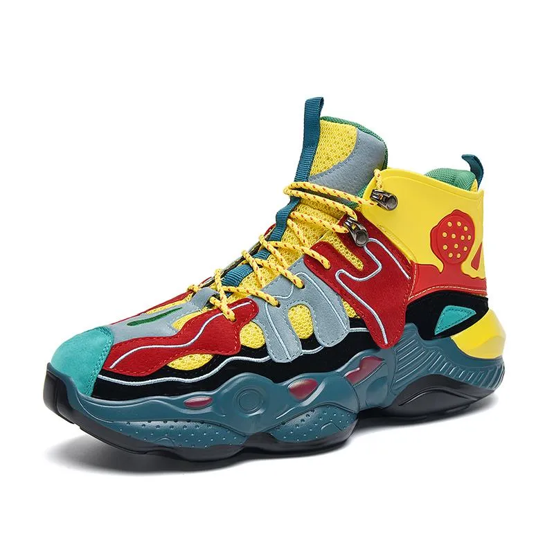 RENEGADE 'War Zone' X9X Sneakers - Yellow/Red/Green