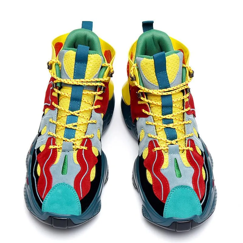 RENEGADE 'War Zone' X9X Sneakers - Yellow/Red/Green