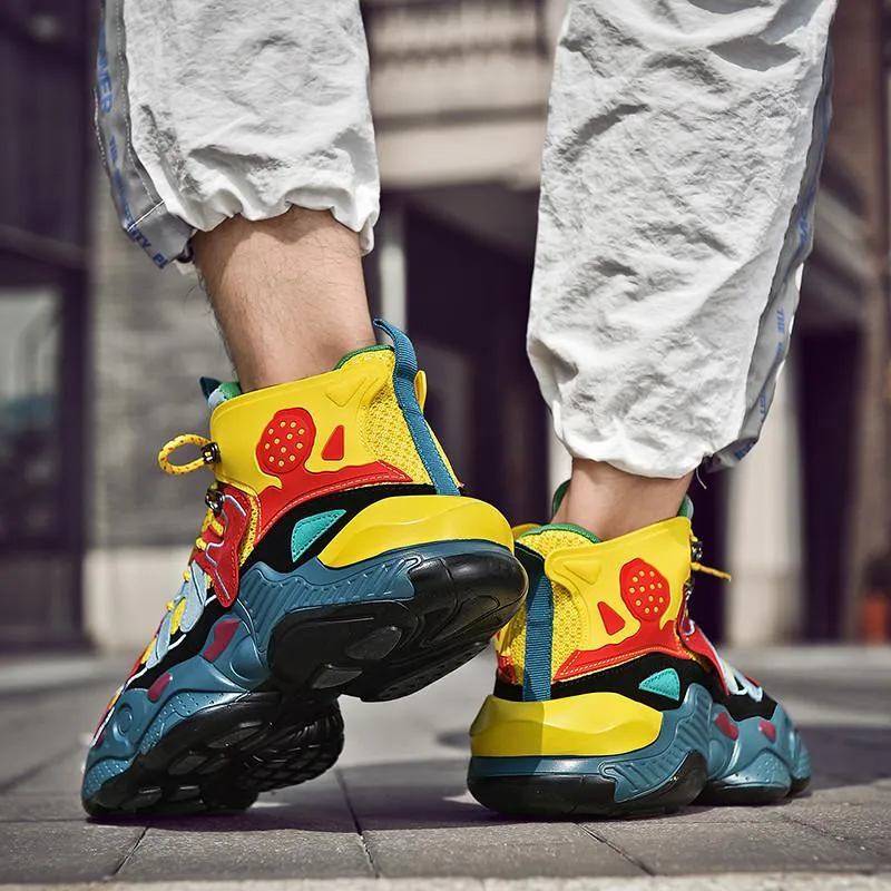 RENEGADE 'War Zone' X9X Sneakers - Yellow/Red/Green