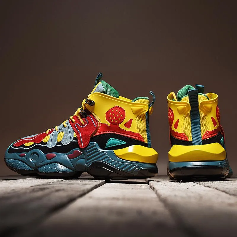 RENEGADE 'War Zone' X9X Sneakers - Yellow/Red/Green