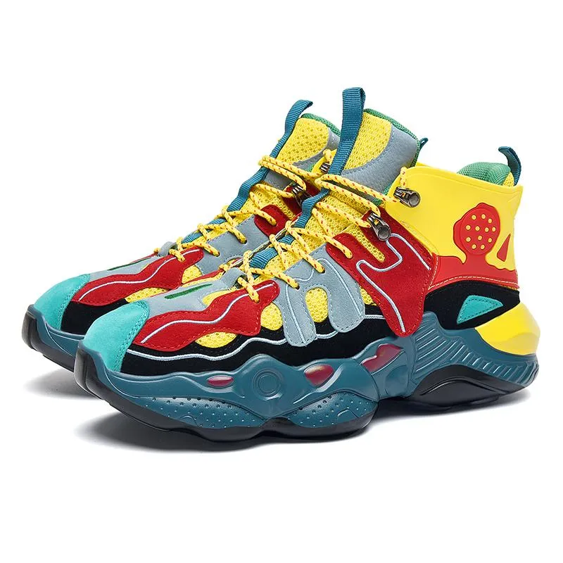 RENEGADE 'War Zone' X9X Sneakers - Yellow/Red/Green