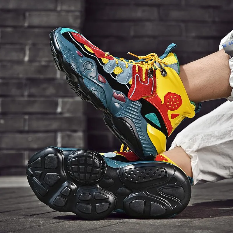 RENEGADE 'War Zone' X9X Sneakers - Yellow/Red/Green