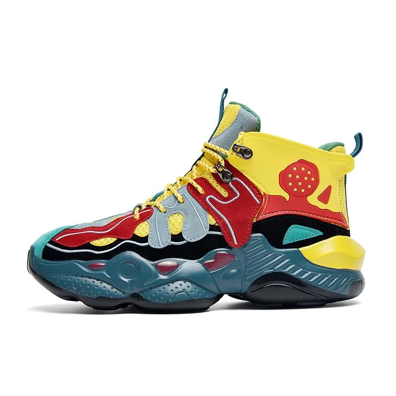 RENEGADE 'War Zone' X9X Sneakers - Yellow/Red/Green