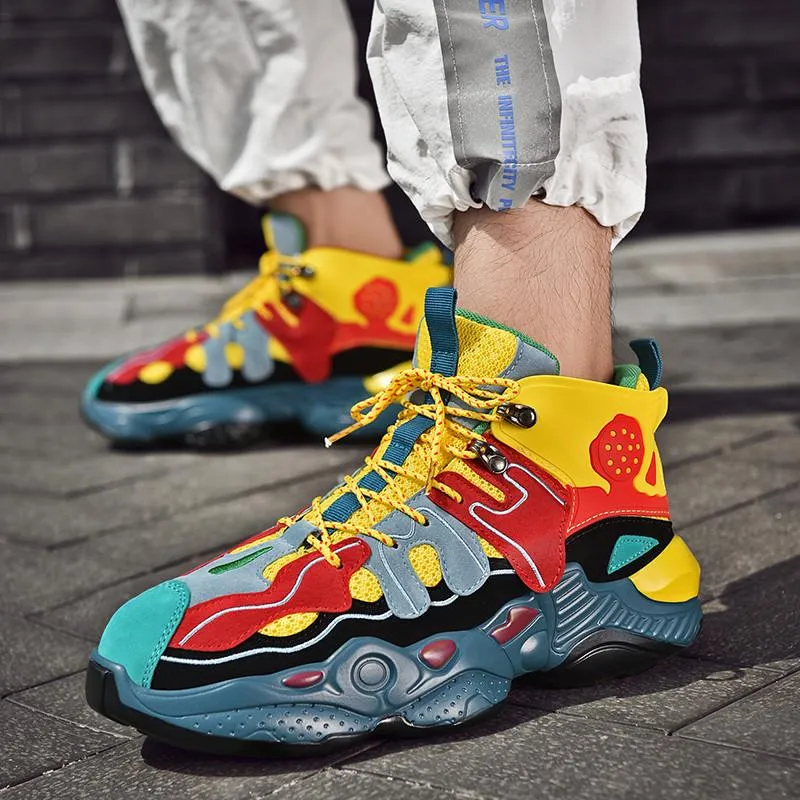 RENEGADE 'War Zone' X9X Sneakers - Yellow/Red/Green