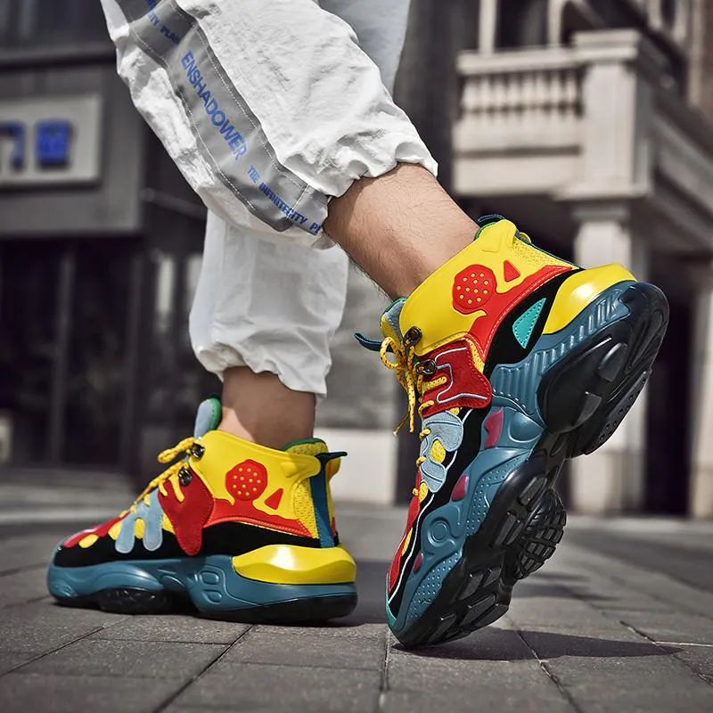 RENEGADE 'War Zone' X9X Sneakers - Yellow/Red/Green