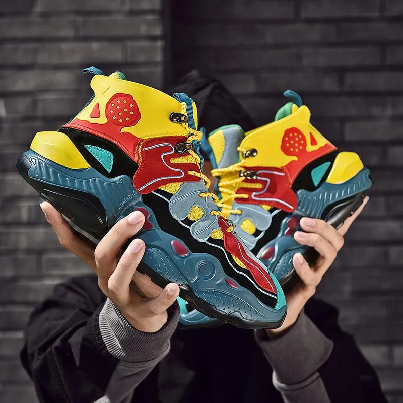 RENEGADE 'War Zone' X9X Sneakers - Yellow/Red/Green