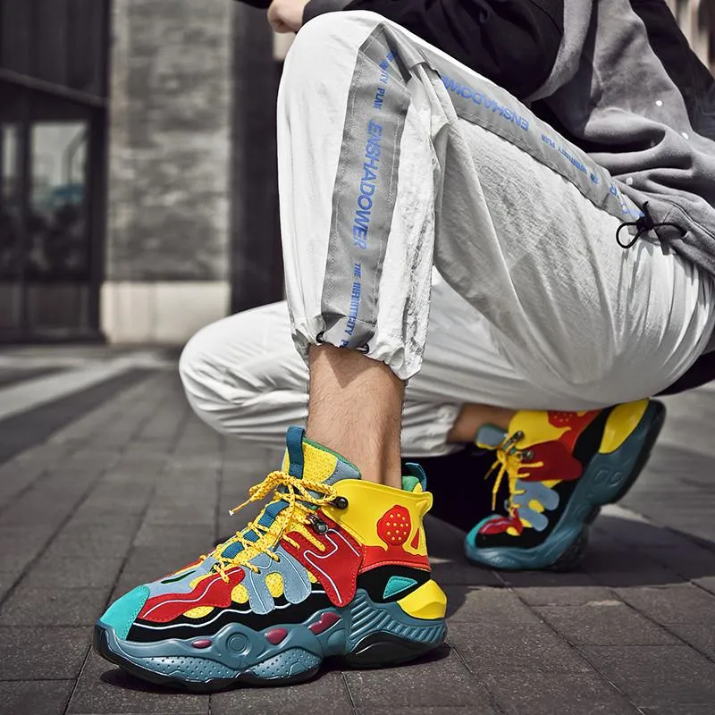 RENEGADE 'War Zone' X9X Sneakers - Yellow/Red/Green