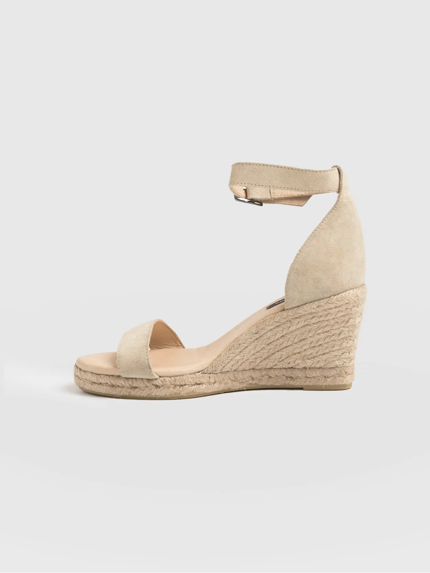 Serena Espadrille Wedges - Cream