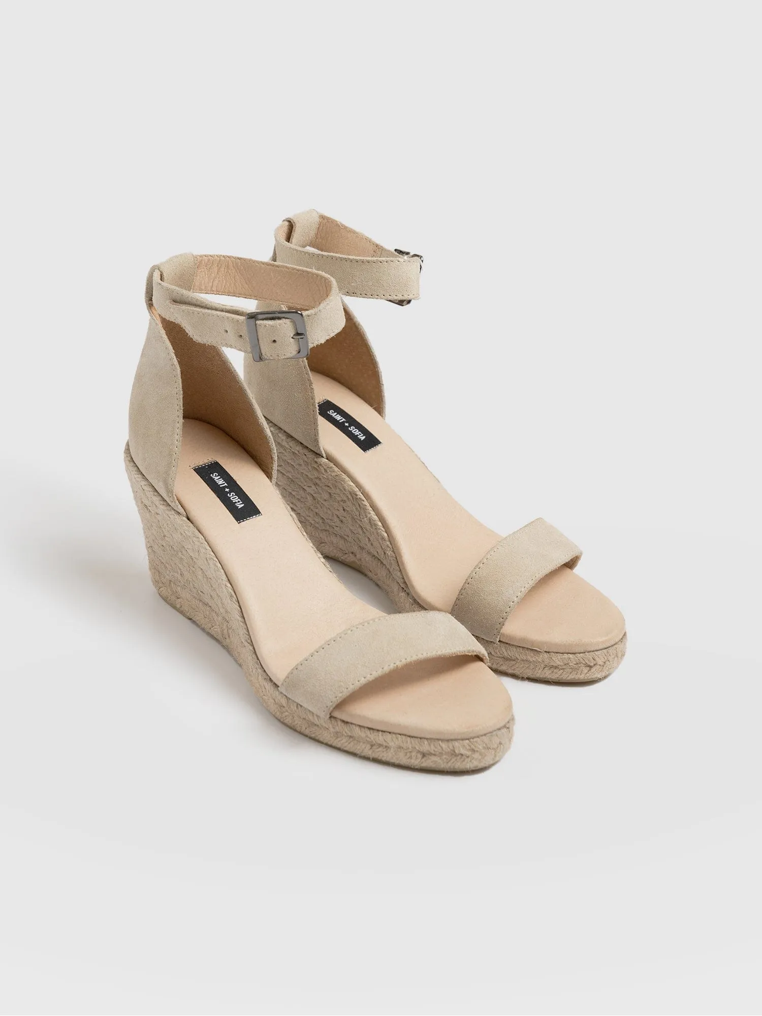 Serena Espadrille Wedges - Cream