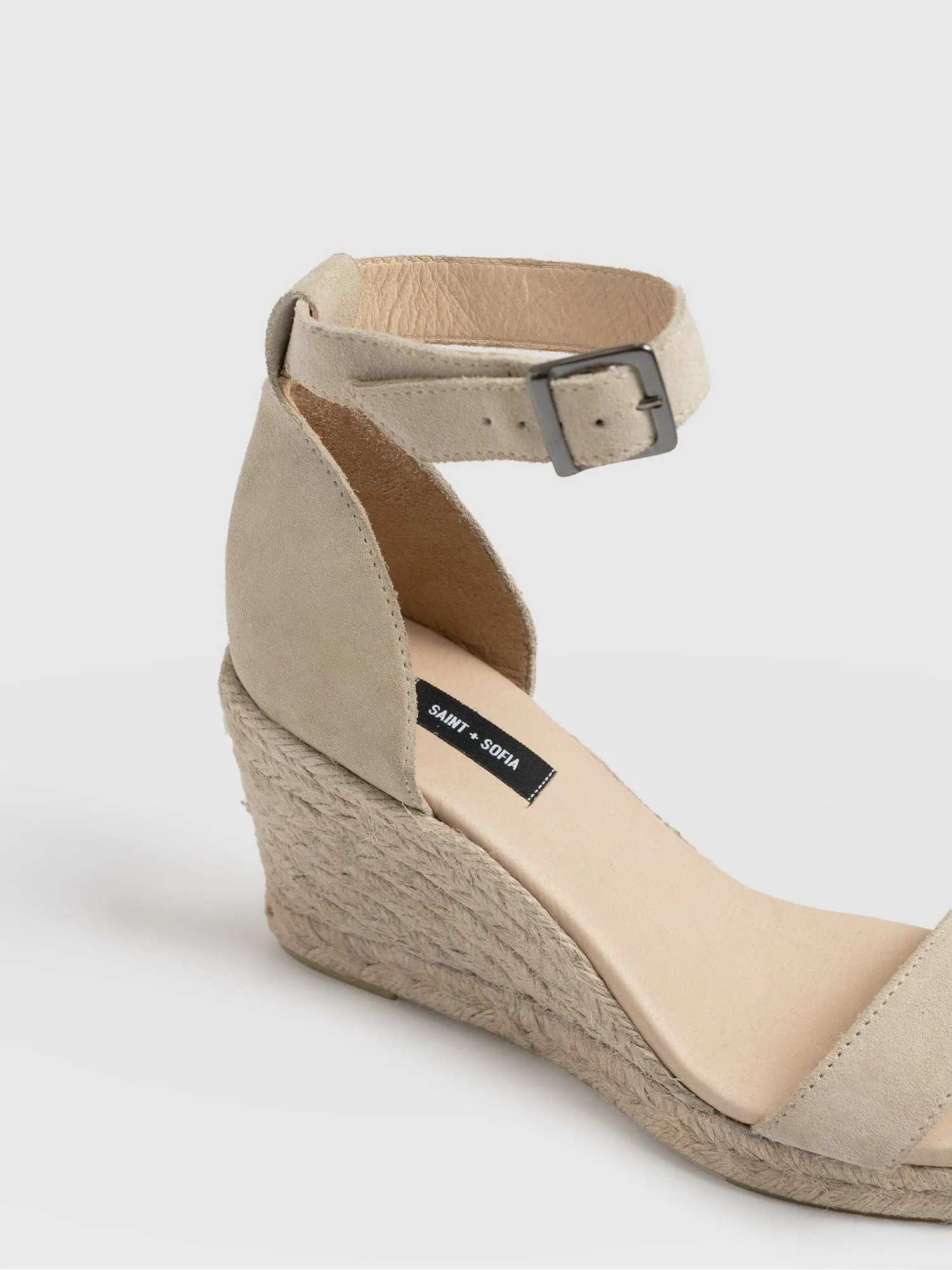 Serena Espadrille Wedges - Cream