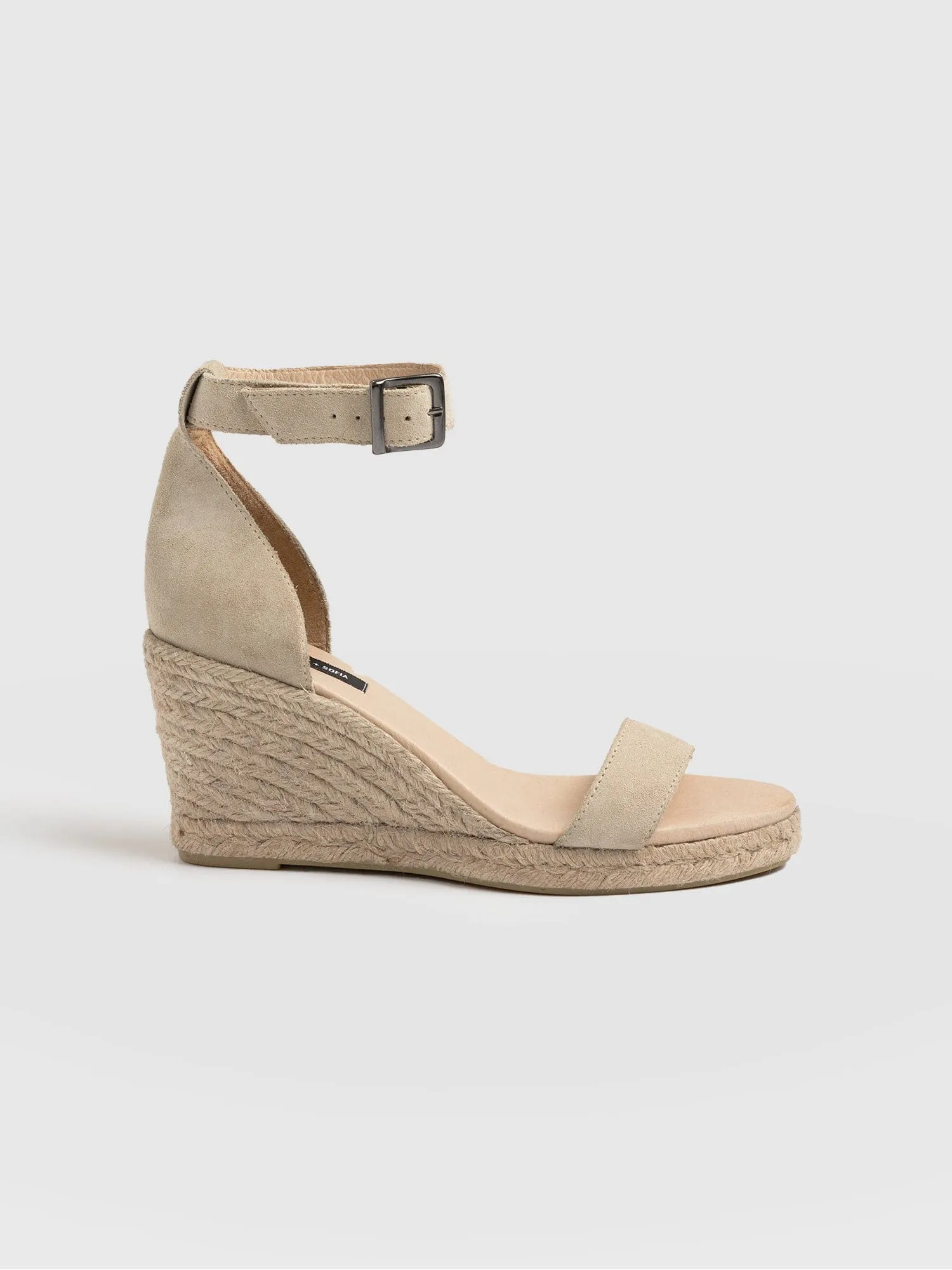 Serena Espadrille Wedges - Cream