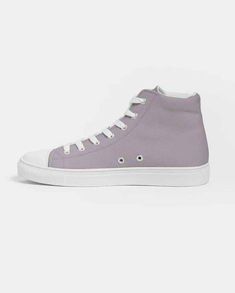 Shaded Pale Magenta Brown High-Top Canvas Sneakers | Men's | C0M10Y0K30