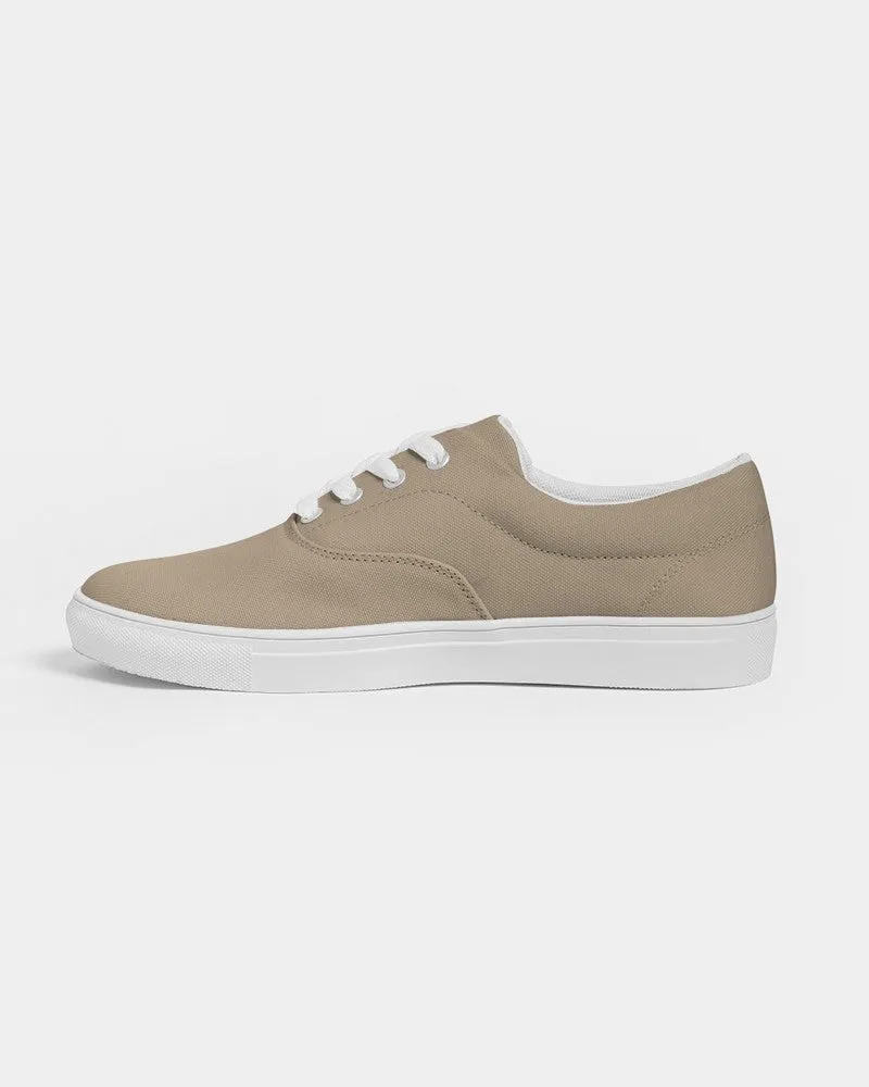 Shaded Pale Pastel Orange Brown Canvas Sneakers | Men's | C0M15Y30K30