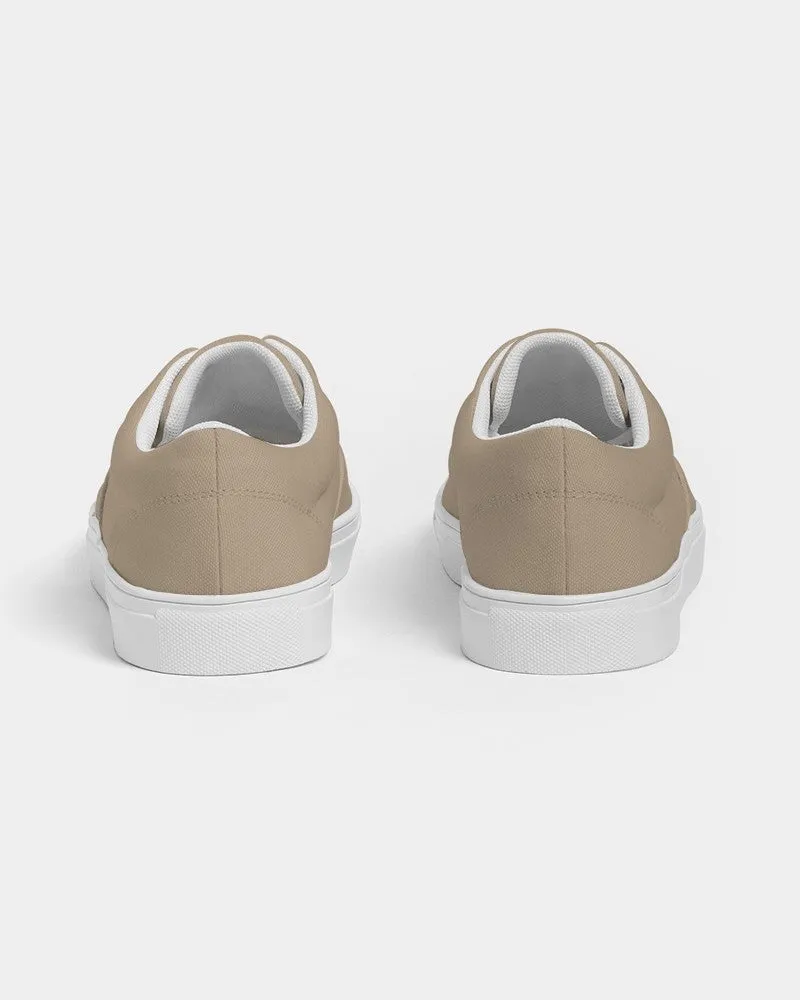 Shaded Pale Pastel Orange Brown Canvas Sneakers | Men's | C0M15Y30K30