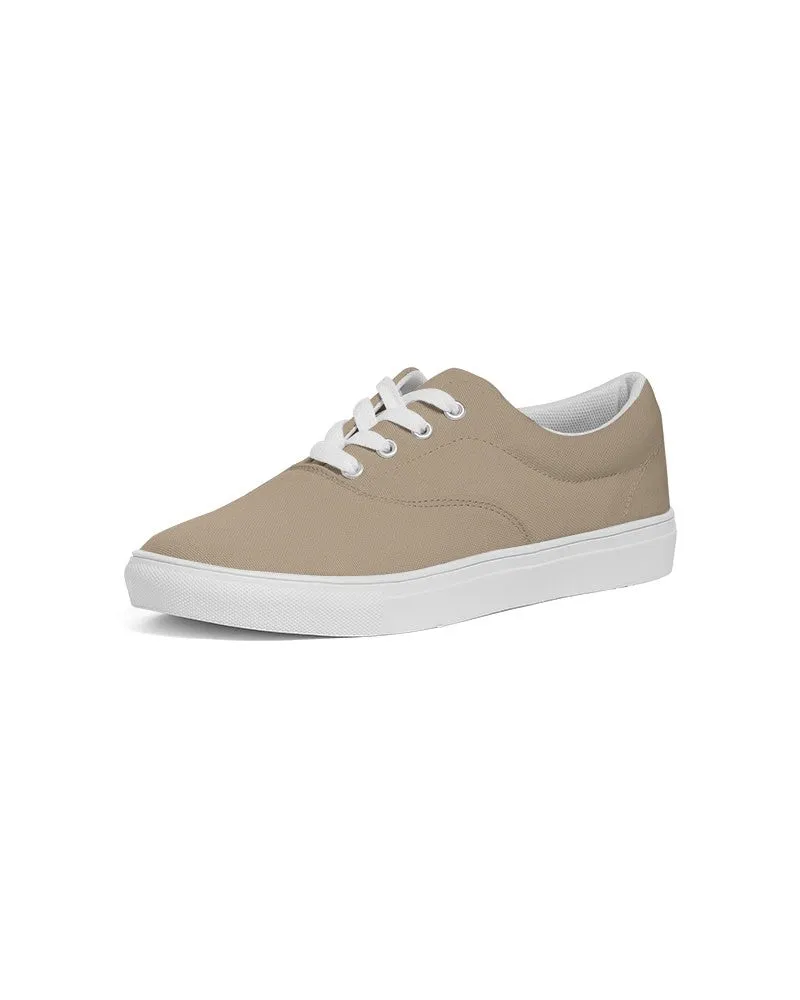 Shaded Pale Pastel Orange Brown Canvas Sneakers | Men's | C0M15Y30K30