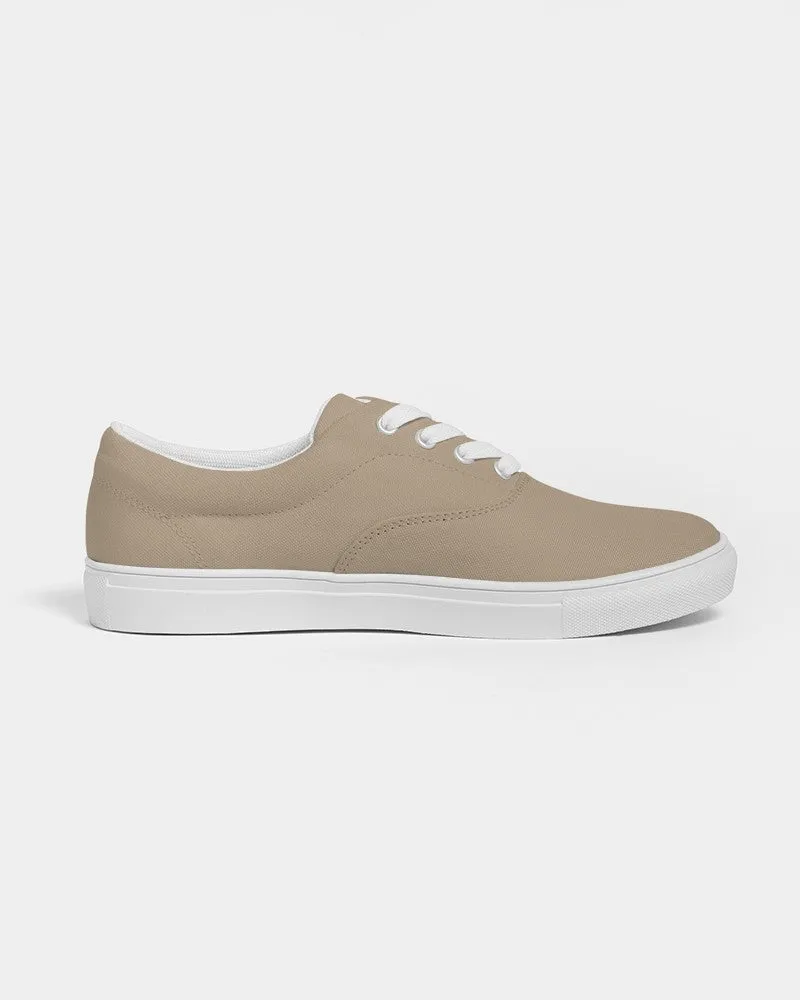 Shaded Pale Pastel Orange Brown Canvas Sneakers | Men's | C0M15Y30K30