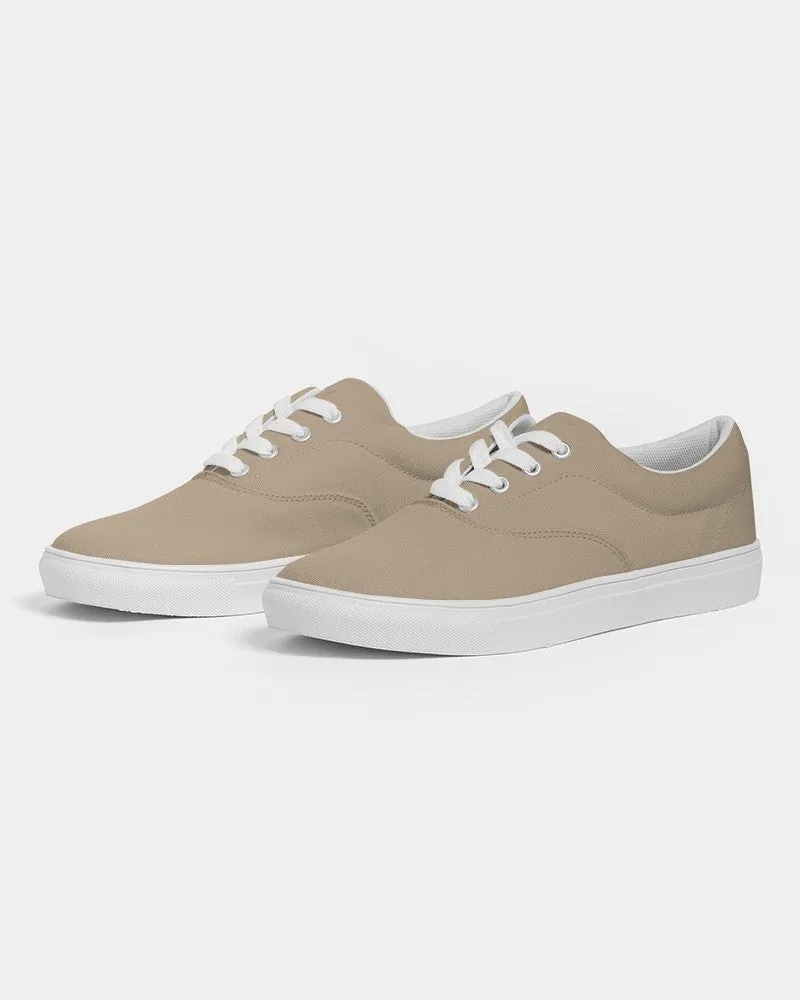 Shaded Pale Pastel Orange Brown Canvas Sneakers | Men's | C0M15Y30K30