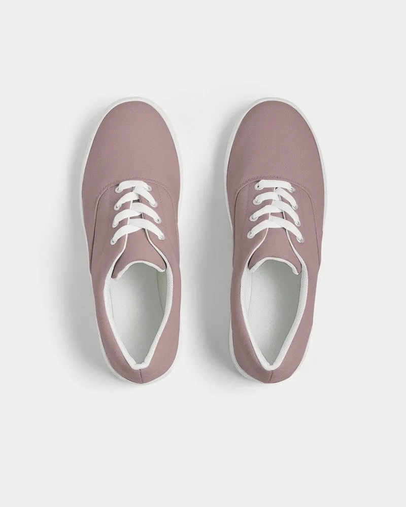 Shaded Pale Pastel Pink Brown Canvas Sneakers | Men's | C0M30Y15K30