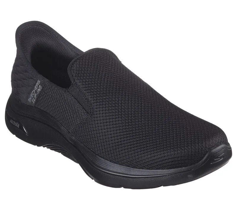 Skechers Men's Go Walk 2.0 Slip On Sneakers- Black