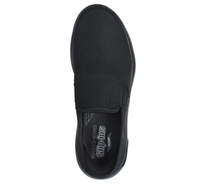 Skechers Men's Go Walk 2.0 Slip On Sneakers- Black