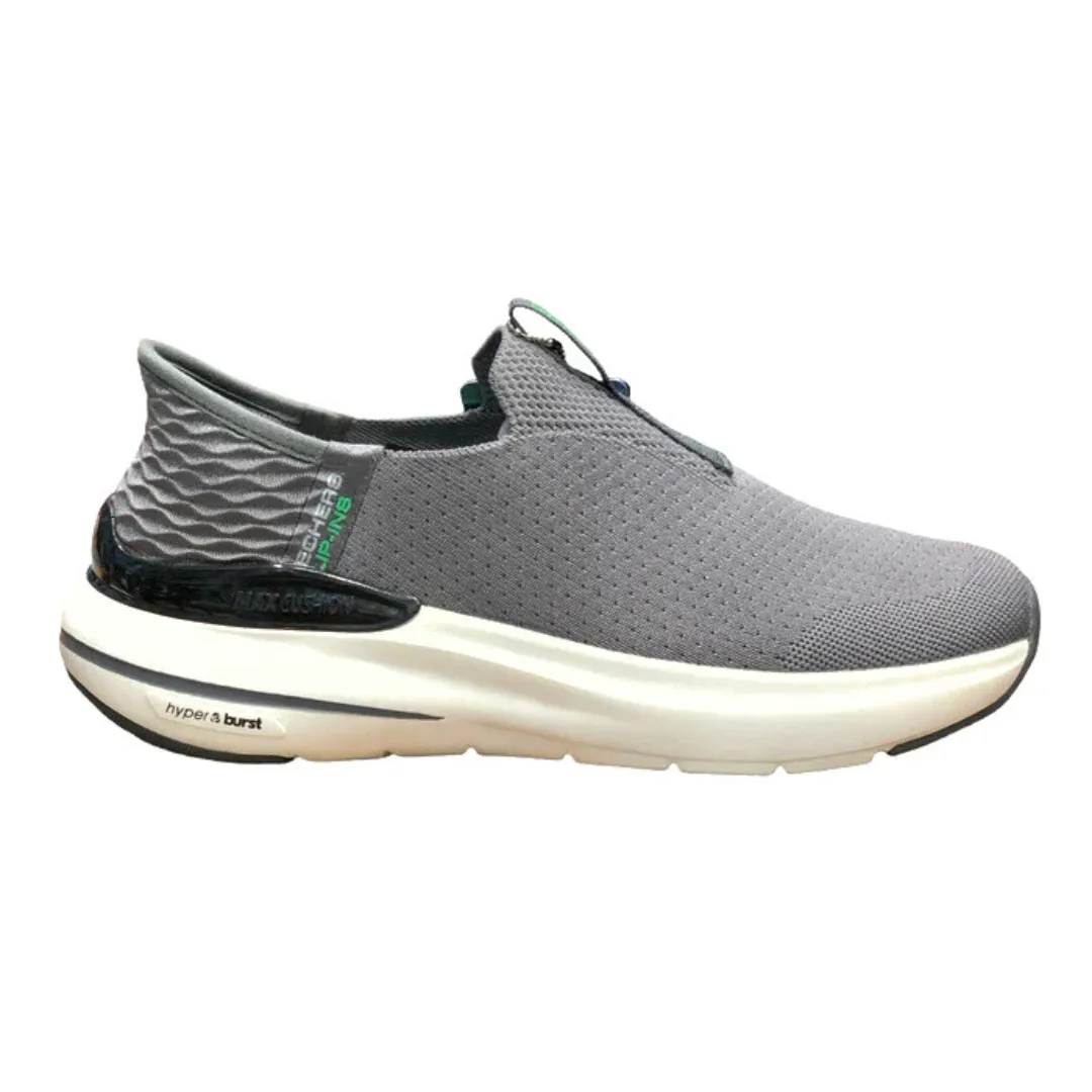 Skechers Slip-Ons: Max Cushioning Hyper Burst Grey